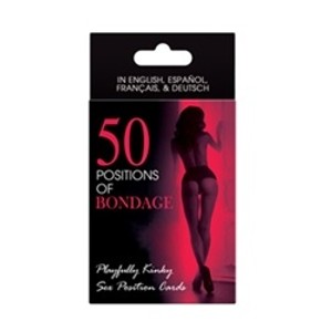 Fifty Positions of Bondage משחק קלפים לזוגות עם תנוחות קשירה סקסיות