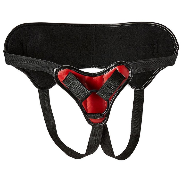 Saffron Strap On סטרפאון דמוי עור אדום מרופד
