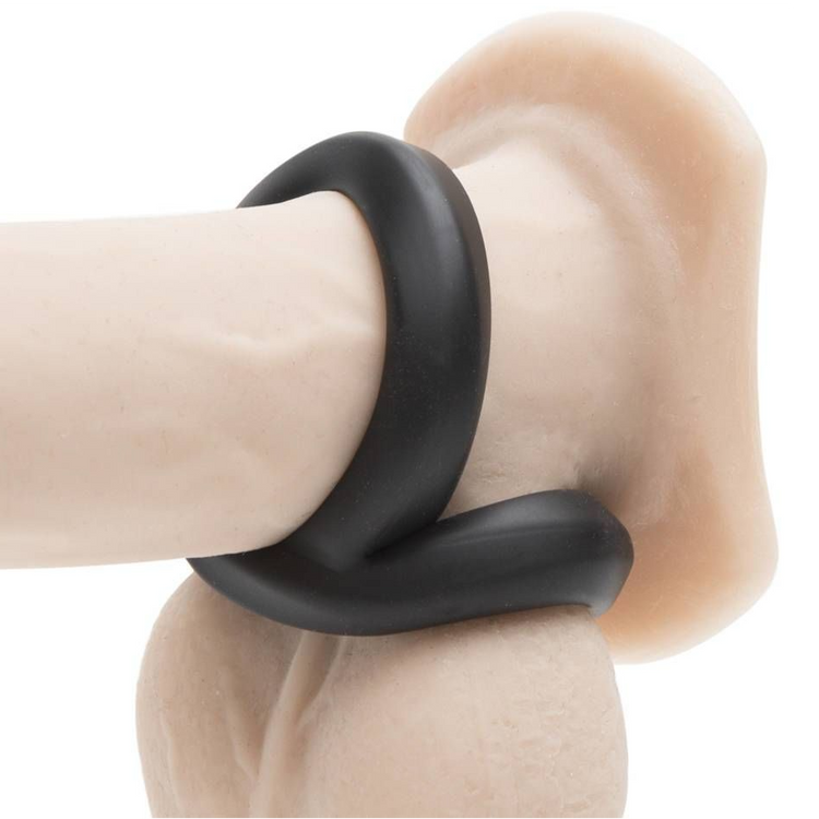 Infinity קוקרינג כפול בצורת 8 עשוי סיליקון שחור