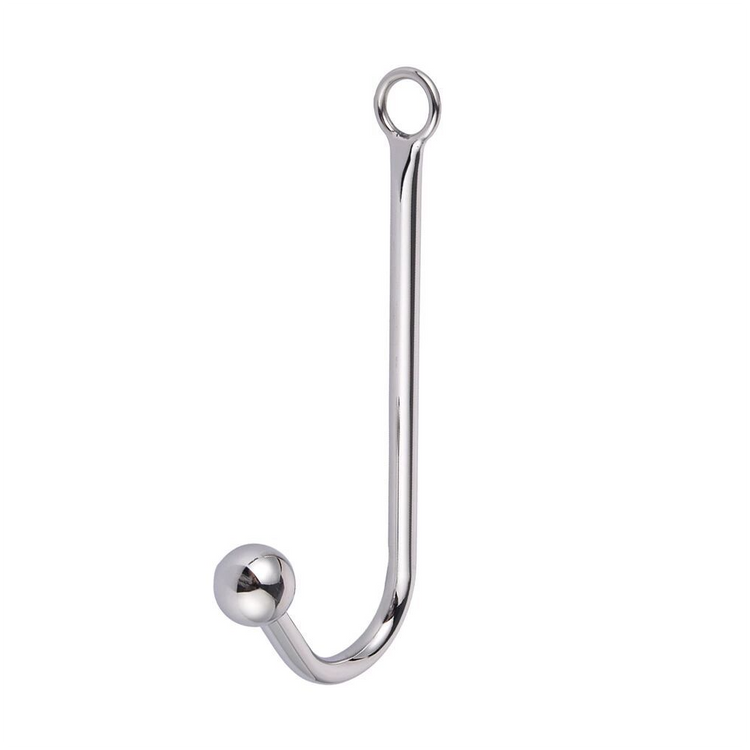 קרס מתכת אנאלי עם חרוז אחד