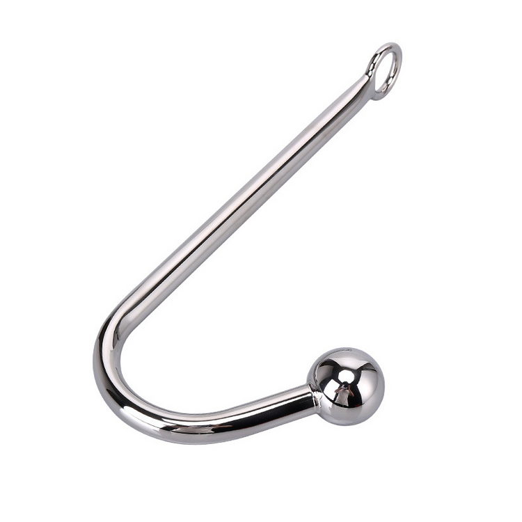 קרס מתכת אנאלי עם חרוז אחד