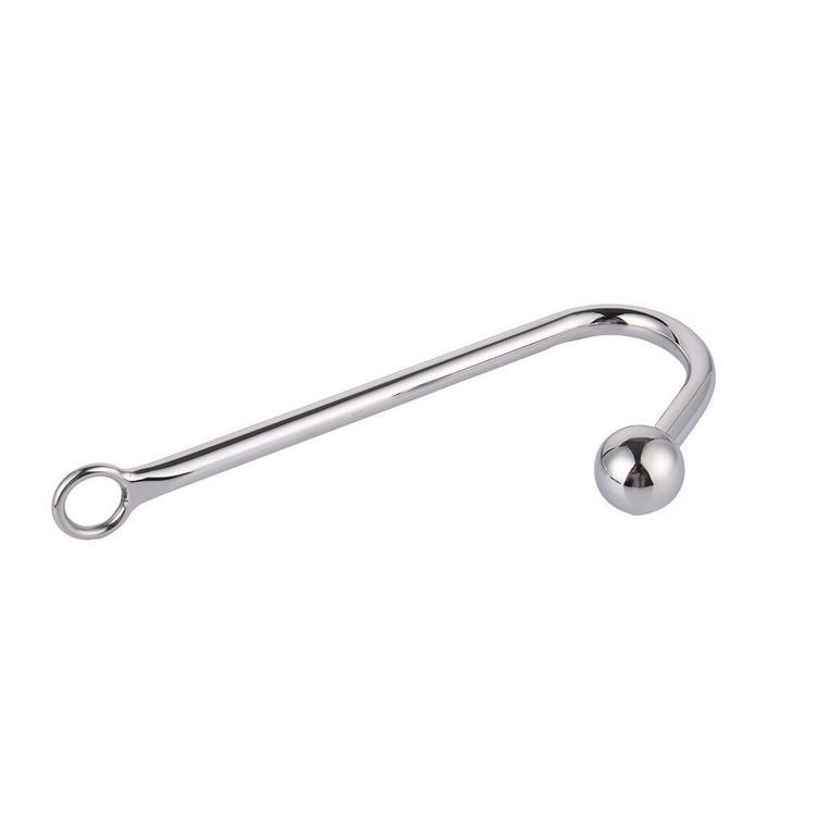 קרס מתכת אנאלי עם חרוז אחד