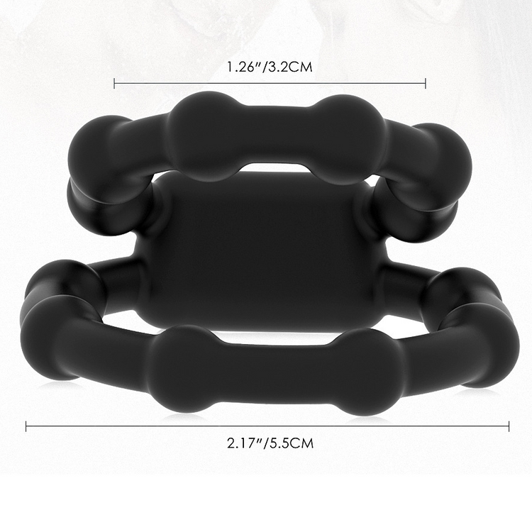 קוקרינג סיליקון כפול מחוספס לעונג מוגבר