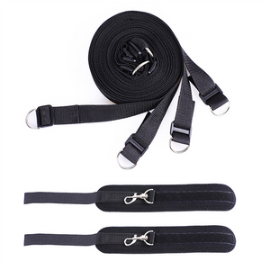 American Pleasure BDSM Black Bed Restraints Set