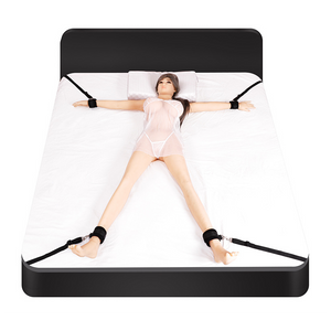 American Pleasure BDSM Black Bed Restraints Set
