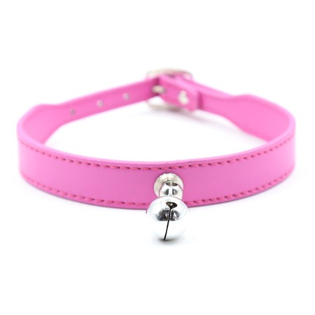 Pink Petplay Collar with Bell
