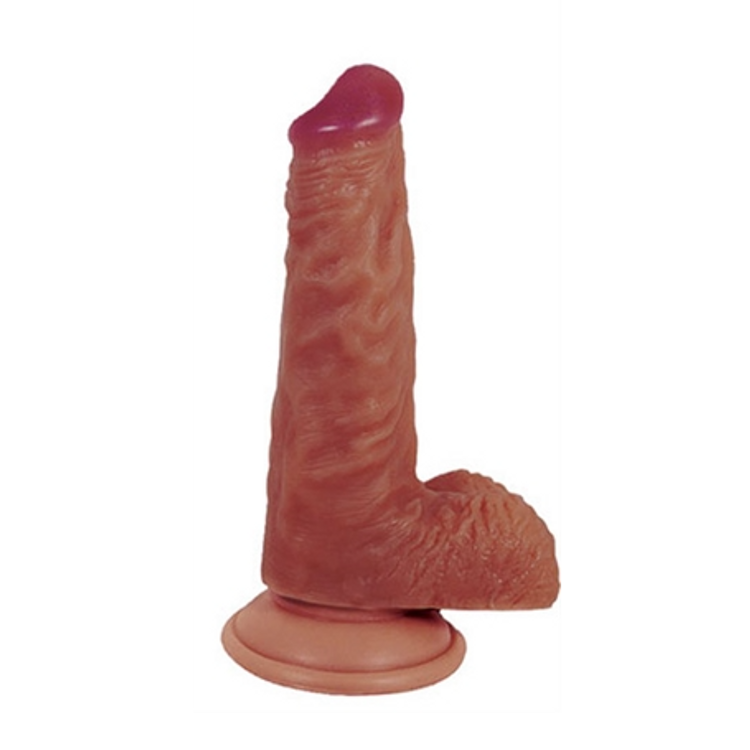 Latin Duke דילדו בצורת זין גדול שחום 18 ס"מ