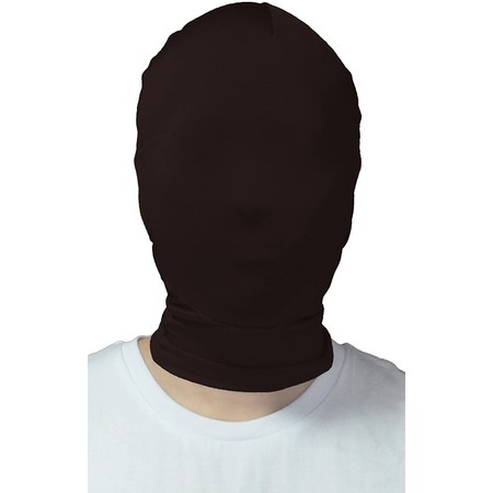 Full face mask in black made of breathable elastic fabric​
