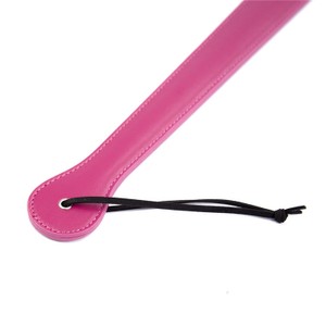 Long Pink Vegan Leather Spanking Paddle