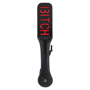 Black Bitch Imprinted Spanking Paddle