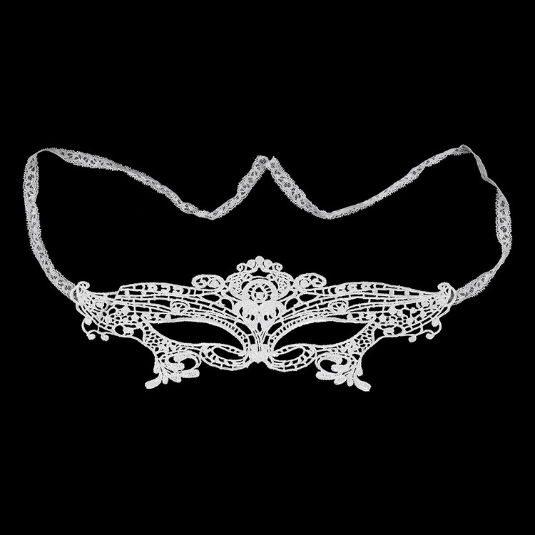 מסיכת עיניים מלכותית מתחרה לבנה