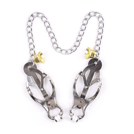 BDSM Nipple Clamps with Golden Bells