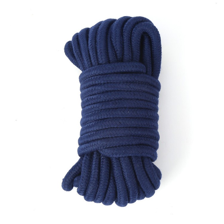 חבל לקשירות מכותנה כחולה 10 מטר