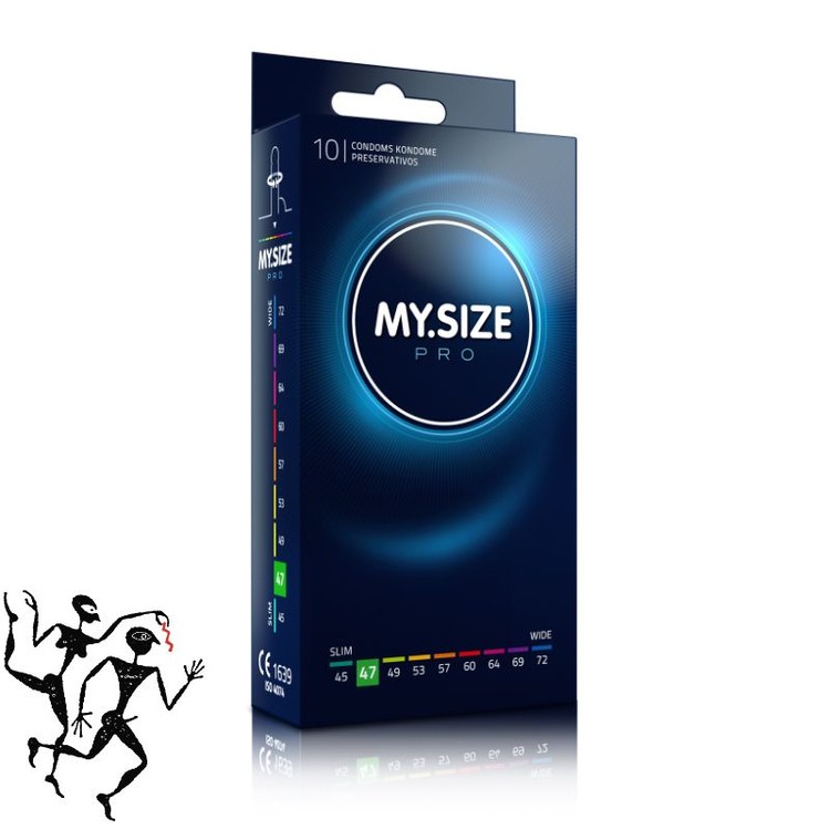 10 קונדומים MY SIZE מידה ענקית 72 מ"מ