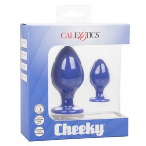 CalExotics Cheeky Blue Anal Plug Set