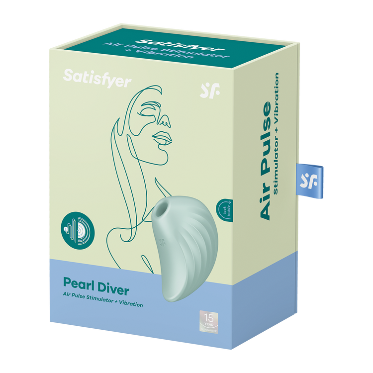 Pearl Diver ויברטור שואב יונק קטן בצורת קונכיה מסטיספייר
