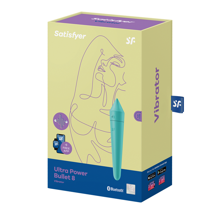 Ultra Power Bullet 8 ויברטור בולט לגירוי הדגדגן עם אפליקציה מבית סטיספייר