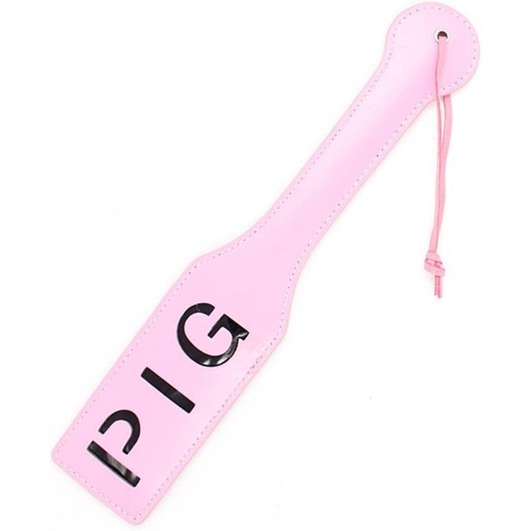 ספנקר הצלפות ורוד עם כיתוב PIG