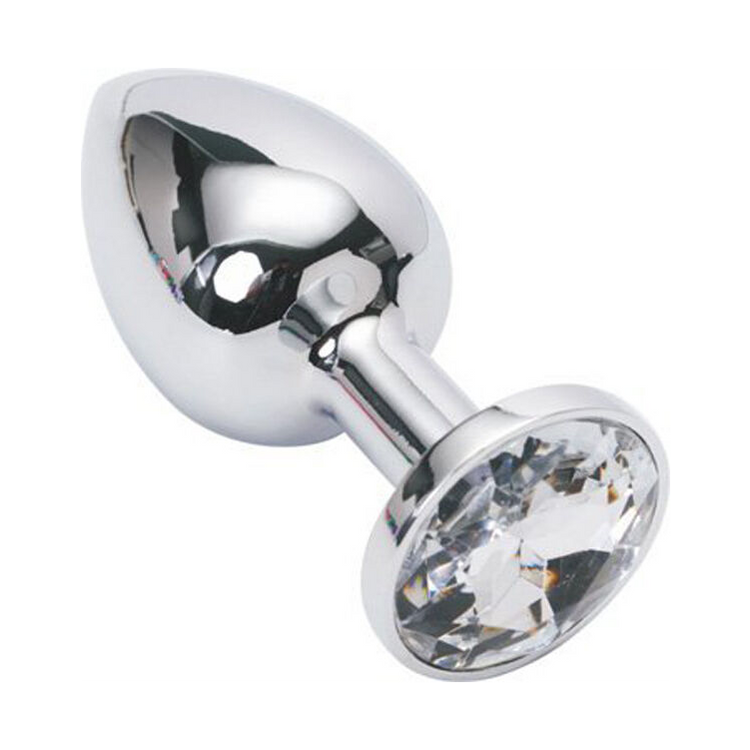 פלאג מתכת גדול עם אבן קישוט