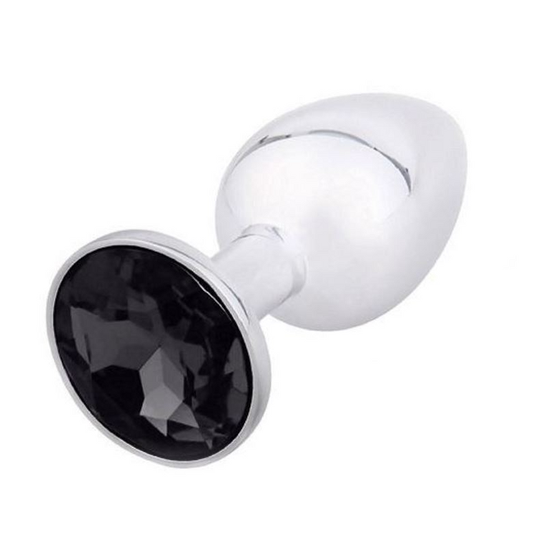 פלאג מתכת גדול עם אבן קישוט