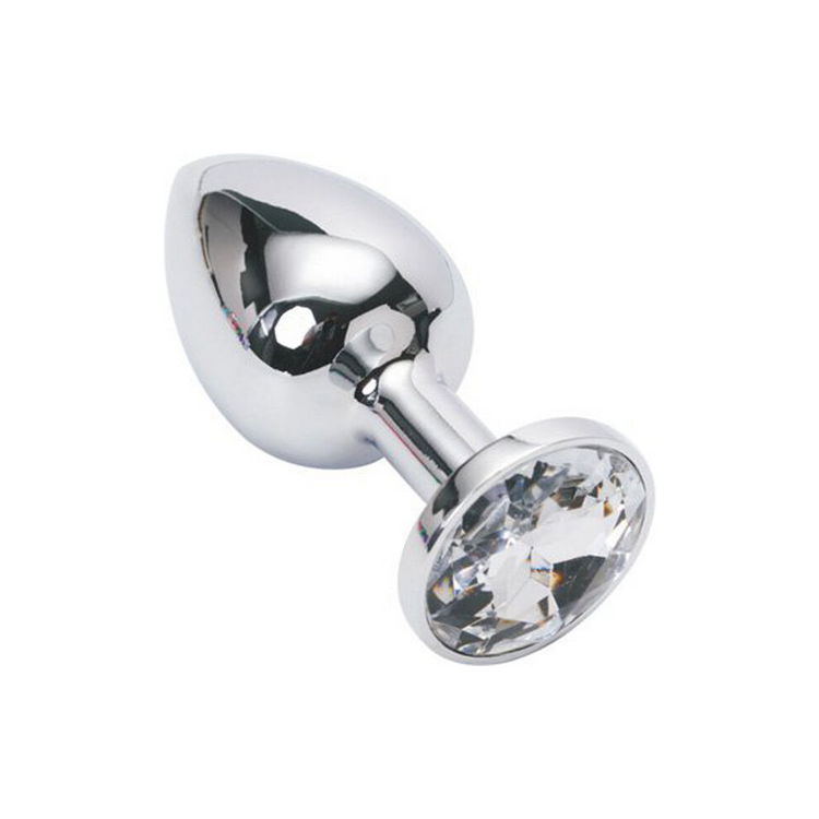 פלאג מתכת בינוני עם אבן קישוט