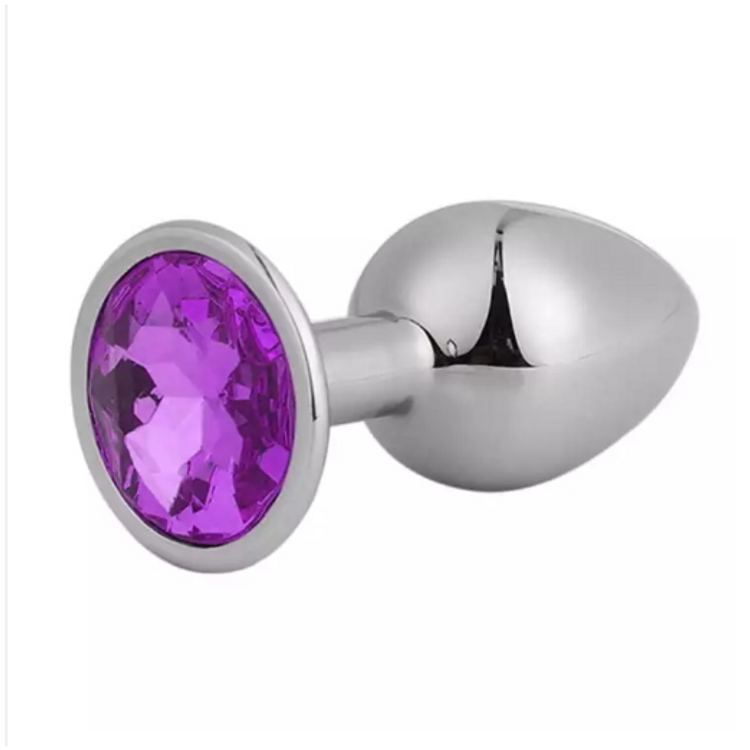 פלאג מתכת קטן עם אבן קישוט