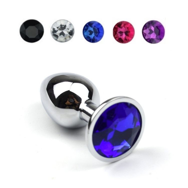 פלאג מתכת גדול עם אבן קישוט