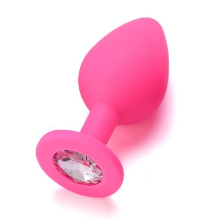 Medium Size Pink Silicone Anal Plug