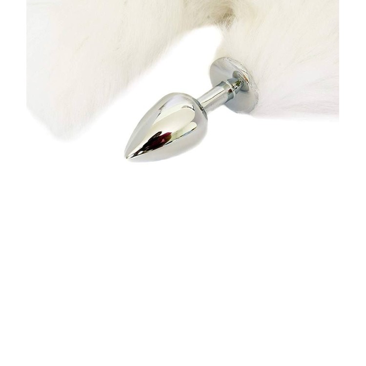 פלאג זנב חתול לבן גדול