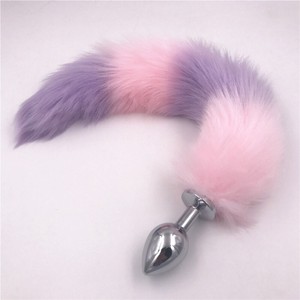 Small Purple-Pink Cheshire Cat Tail Plug