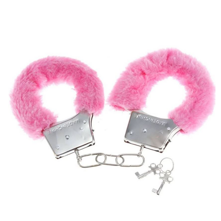 אזיקים ממתכת עם כיסוי פרווה וורודה Furry Love Cuffs