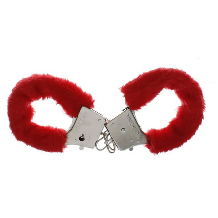 אזיקים פרוותיים אדומים Furry Love Cuffs