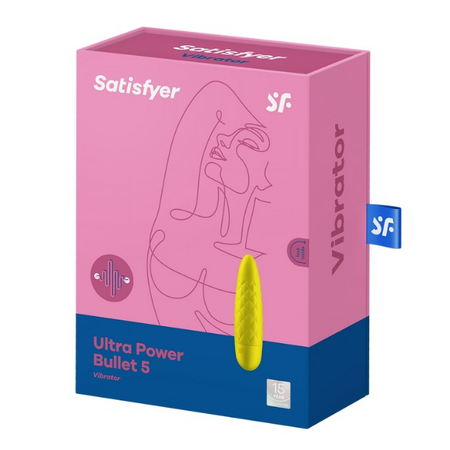 Ultra Power Bullet 5 בולט קטן חזק בצבע צהוב של Satisfyer