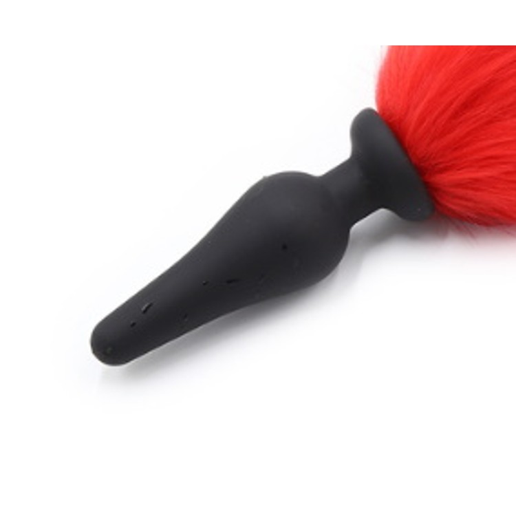 פלאג זנב שועל סיליקון בצבעי קשת M