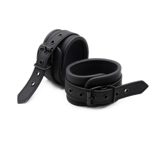 Naughty Toys Black Neoprene Handcuffs