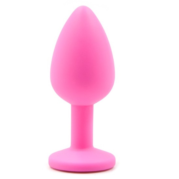 פלאג סיליקון ורוד קטן עם יהלום