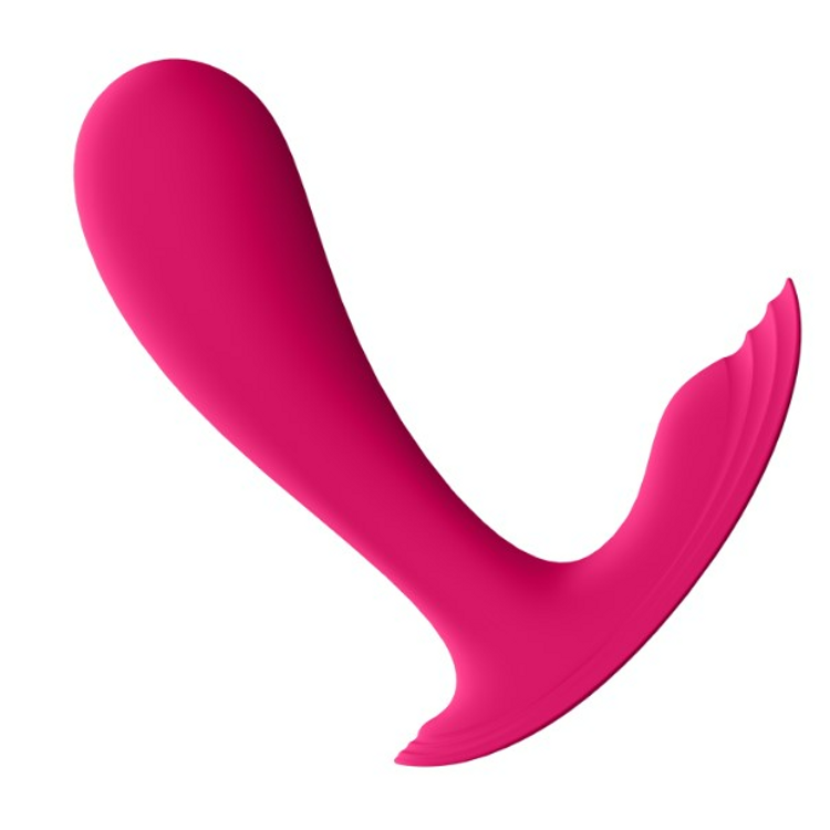 Top Secret ויברטור עם חדירה וגירוי לדגדגן Satisfyer