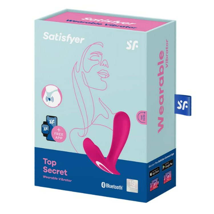 Top Secret ויברטור עם חדירה וגירוי לדגדגן Satisfyer