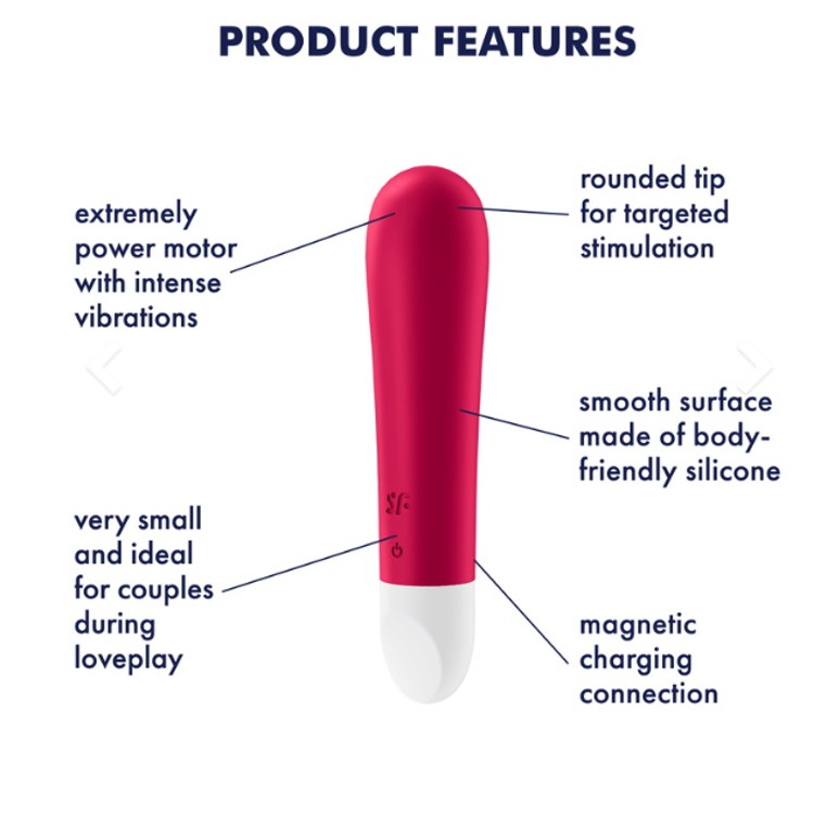 Ultra Power Bullet 1 בוליט נטען 12 מצבי רטט Satisfyer