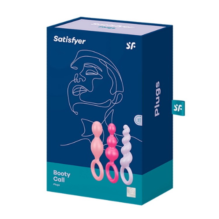 ​Booty Call By Satisfayer סט פלאגים אנאליים​ צבעוניים