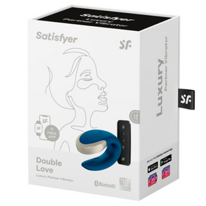 Satisfyer Double Love Blue Couple Vibrator with Remote Connection