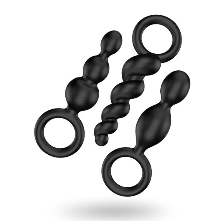 ​Booty Call By Satisfayer שלישיית פלאגים אנאליים​ שחורים