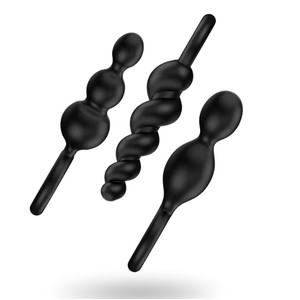 Satisfyer Booty Call Triple Set of Black Anal Trainers