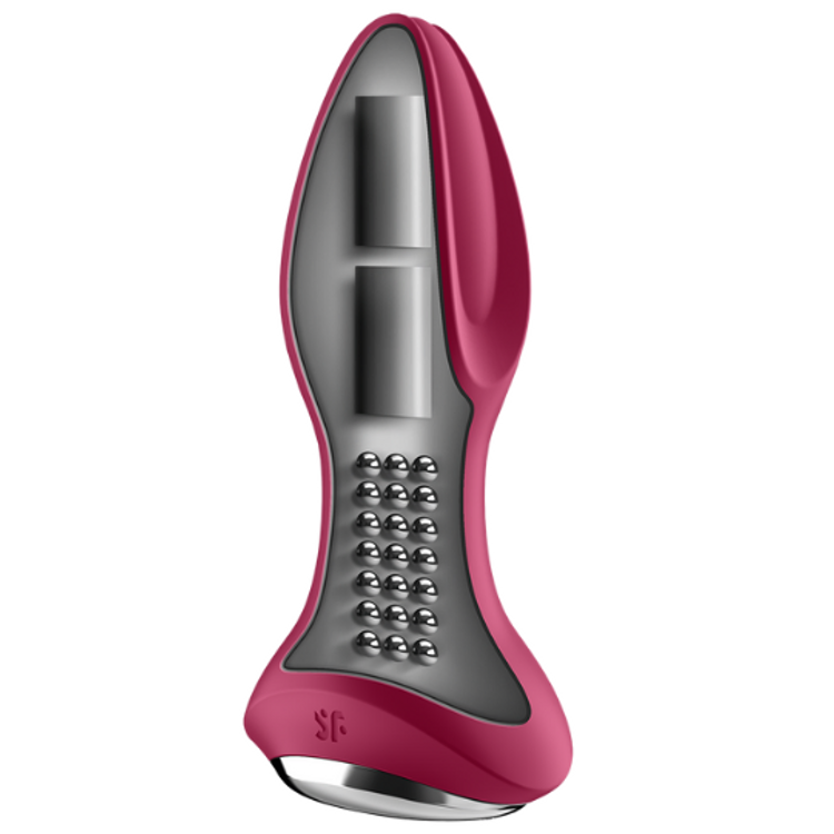 Rotator Plug+2 פלאג אנאלי עם פנינים מסתובבות ורוד