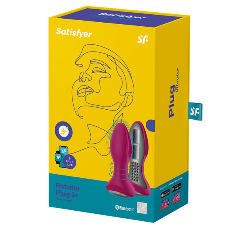 Rotator Plug+2 פלאג אנאלי עם פנינים מסתובבות ורוד