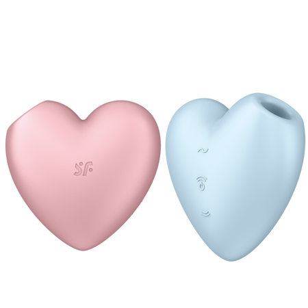 Cutie Heart ויברטור יניקה קטן בצורת לב בצבעי פסטל Satisfyer