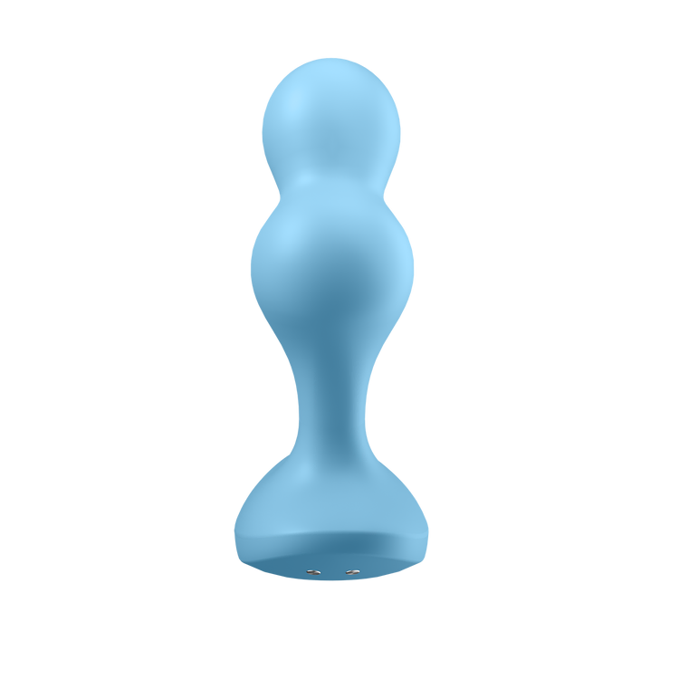 Deep Diver פלאג אנאלי רוטט תכלת עם כדורים Satisfyer