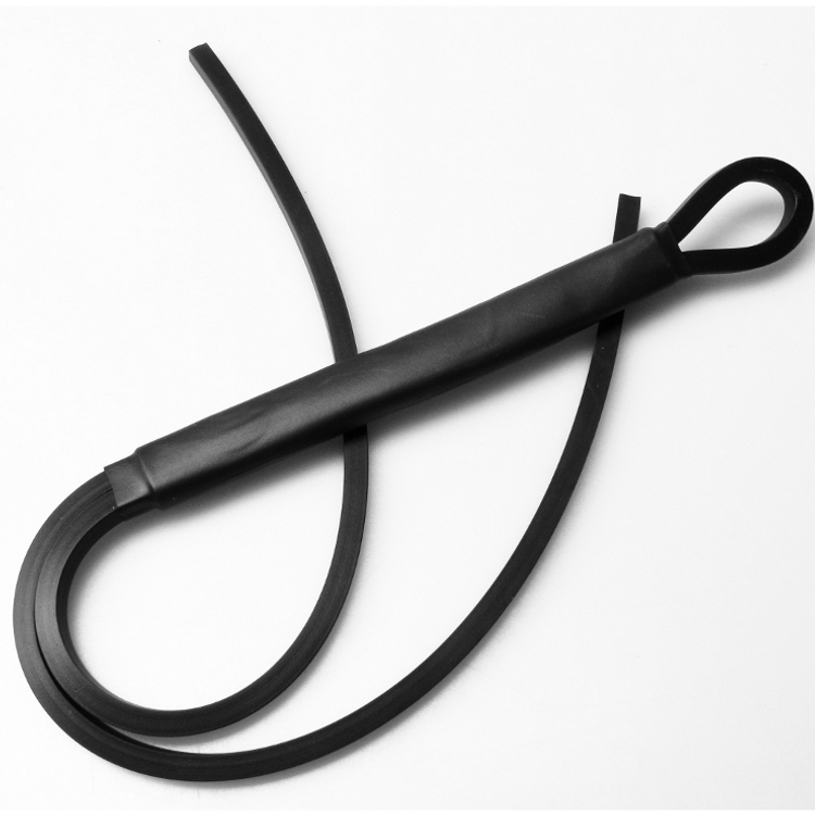 שוט גומי אכזרי 2 זנבות דקים 5 מ"מ עובי