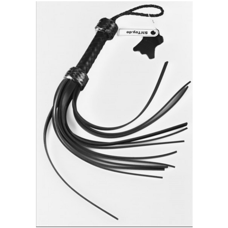 פלוגר אכזרי עם 12 זנבות גומי וידית עור