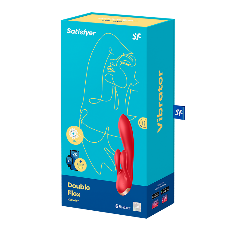 Double Flex ארנבון לגירוי כפול עם אפליקציה